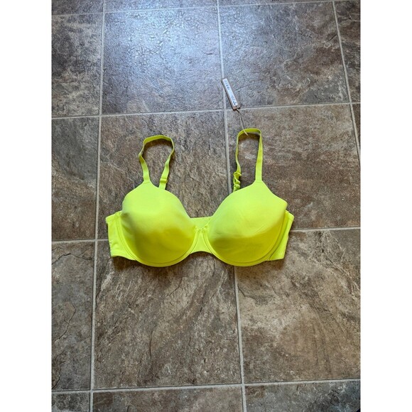 Skims Fits Everybody T-shirt Demi Bra Daffodil 40C - Picture 4 of 11